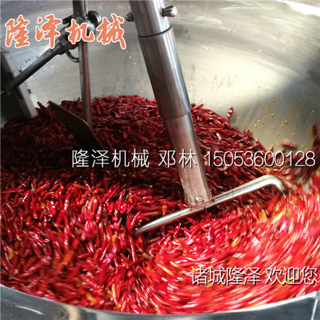 隆澤牌φ1000型燃氣炒鍋一鍋能生產(chǎn)多少斤辣椒醬？