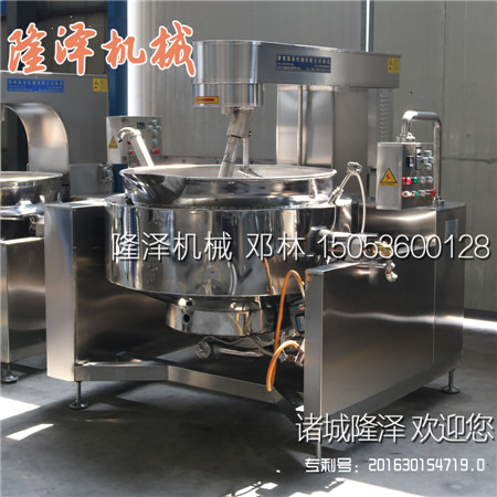 隆澤牌φ1000型燃氣炒鍋一鍋能生產(chǎn)多少斤辣椒醬？