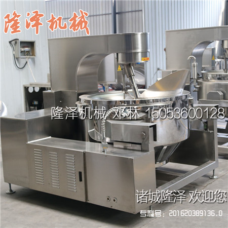 隆澤全自動(dòng)炒菜機(jī)炒菜過程