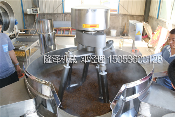 全自動(dòng)電磁攪拌炒藥機(jī)仿人工翻炒試機(jī)現(xiàn)場(chǎng)